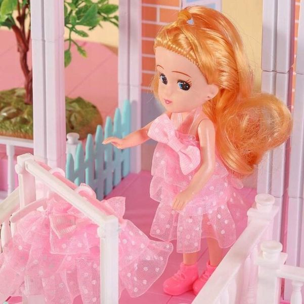 Кукольный домик Kinderini Pretty Villa 3w1 с LED подсветкой 71 см ПН23110102 фото