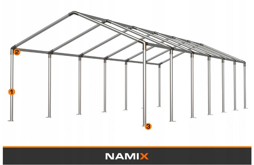 Павильон садовый Namix 5x12 m плотность ПЭ240г/м2 ПМ22012315 фото