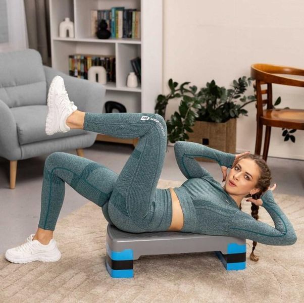 Триступенева степ платформа Hop-Sport HS-PP030AS на 250 кг ПН24032101 фото